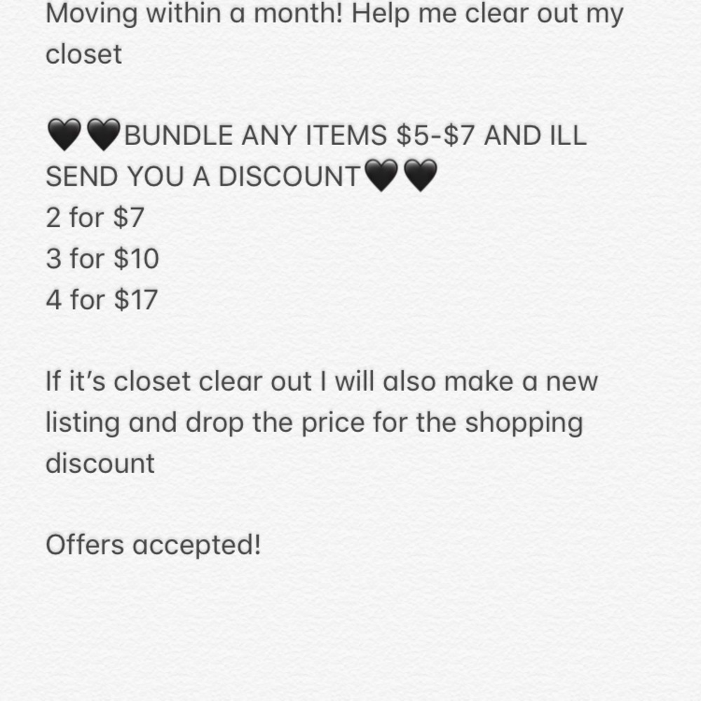 DISCOUNTS!!!
